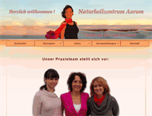 Tablet Screenshot of naturheilzentrum-aurum.de